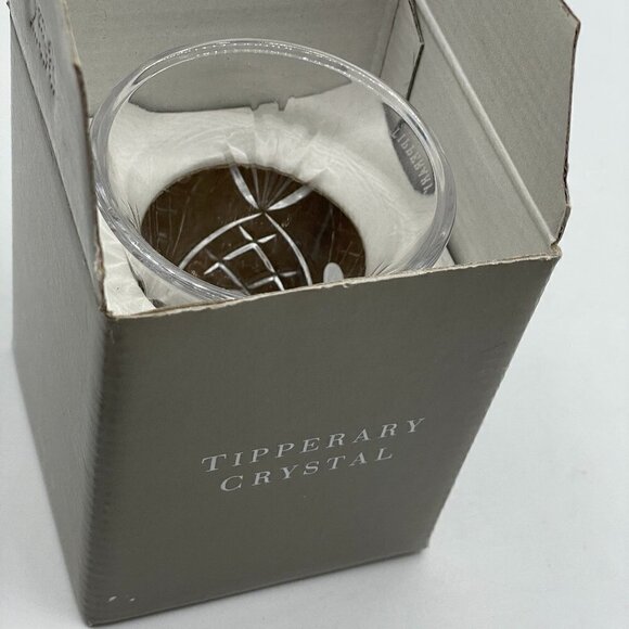 NIB Tipperary Crystal Ireland Lead Cut Clear Crystal Bell with Ribbon Hanger - Picture 6 of 9